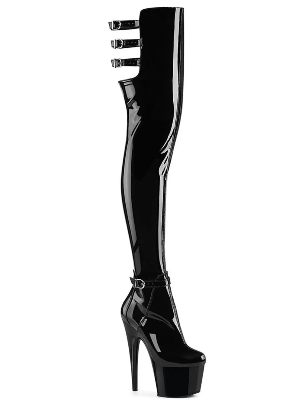 Pleaser adore-3055 NIB Thigh High Boot Patent Size 10